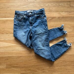 Topshop Jamie Blue Jeans w Crop